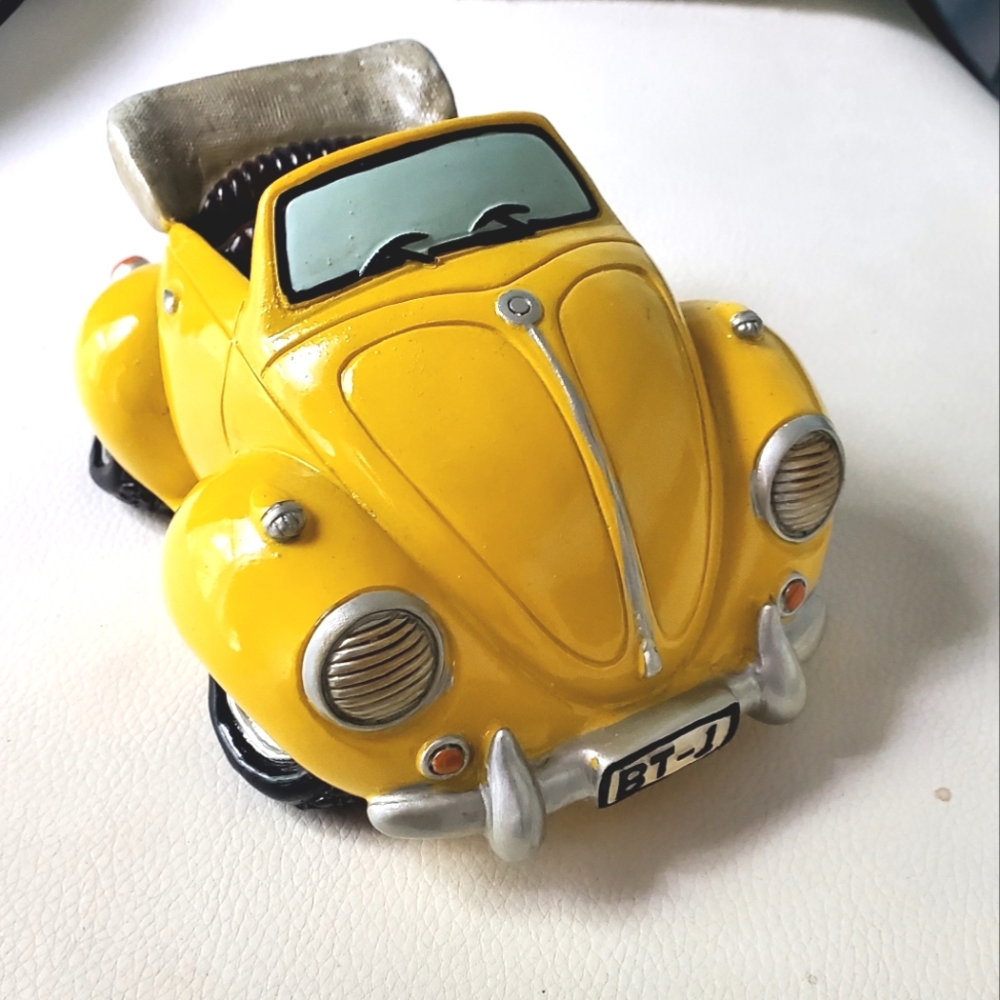 Giovanni Giftware Collection Yellow Car Piggy Bank